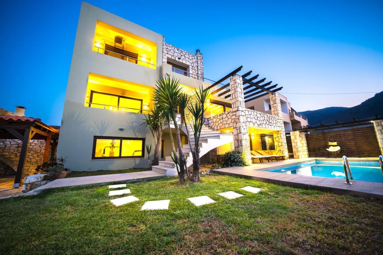 Villa Majestic Crete Heated Pool And Sauna Megala Chorafia Luaran gambar