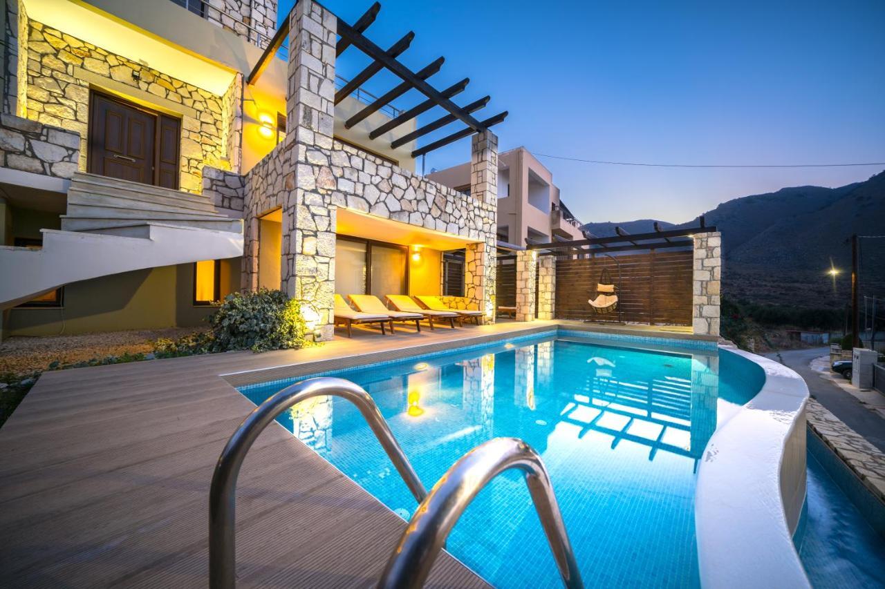 Villa Majestic Crete Heated Pool And Sauna Megala Chorafia Luaran gambar